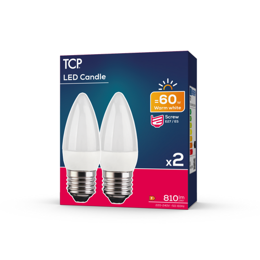 TCP LED Candle Lamp 810 Lumens