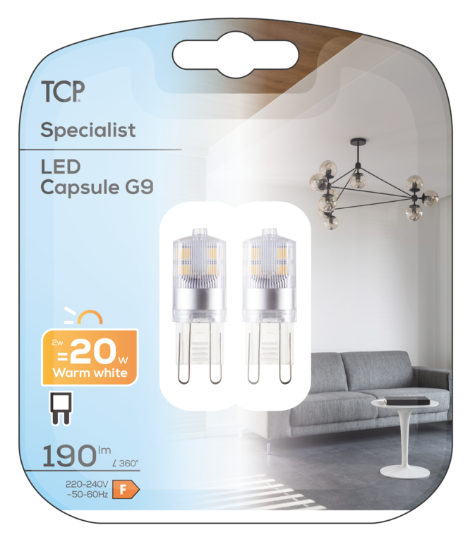 TCP LED G9 Capsule Lamp 190 Lumens