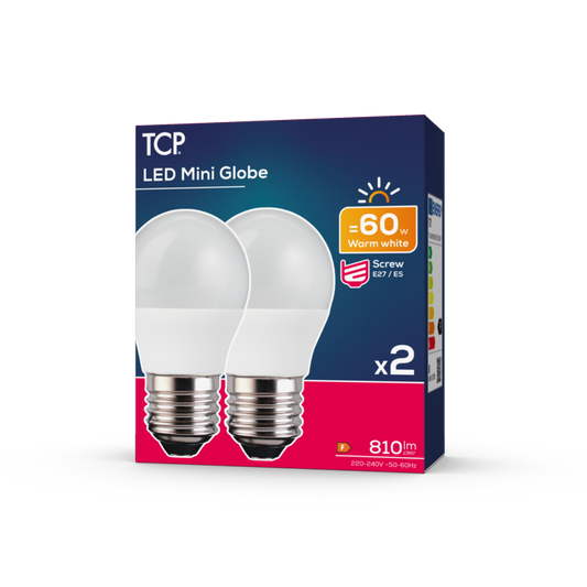 TCP Led Minig 810l Wh Coa E27 15h 27k Non 2 Pk2