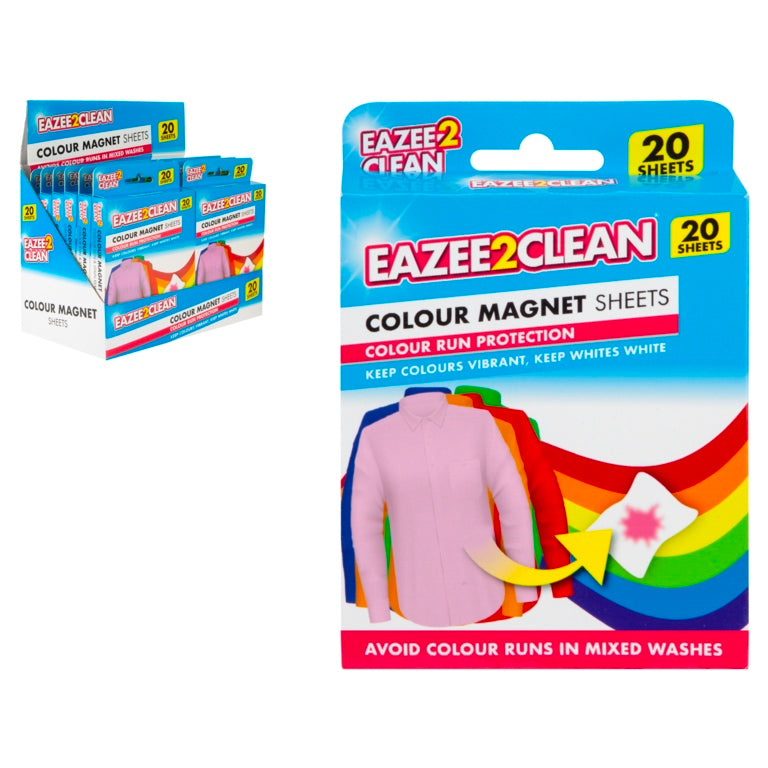 Eazee2clean Colour Magnet Sheets Pack 20