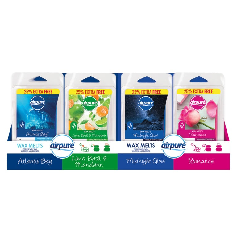 Airpure Wax Melts 25% Extra Free Assorted