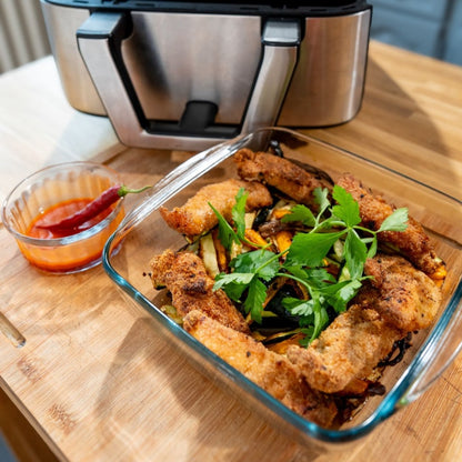Pyrex Air Fryer Square Glass Dish 1L