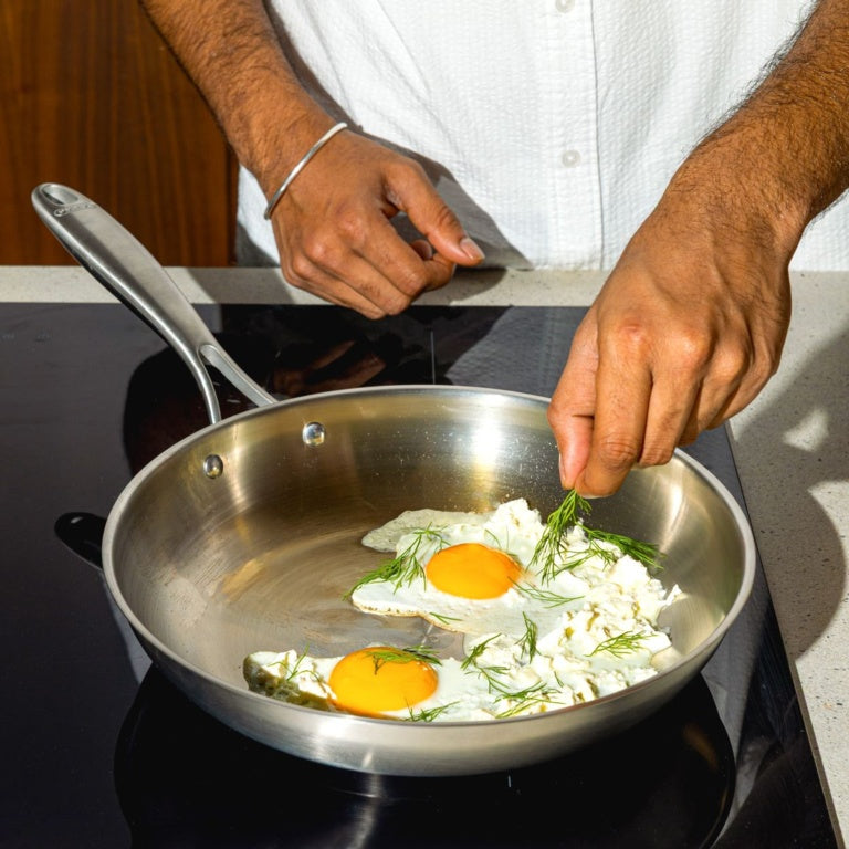 Pyrex Infinity Stainless Steel Frying Pan 24cm