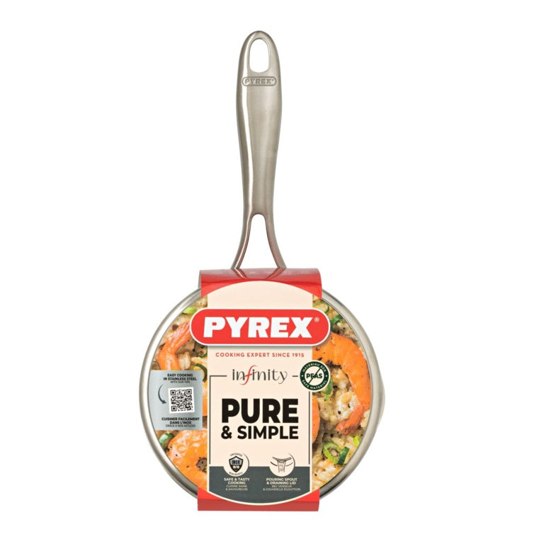 Pyrex Infinity Stainless Steel Saucepan 16cm