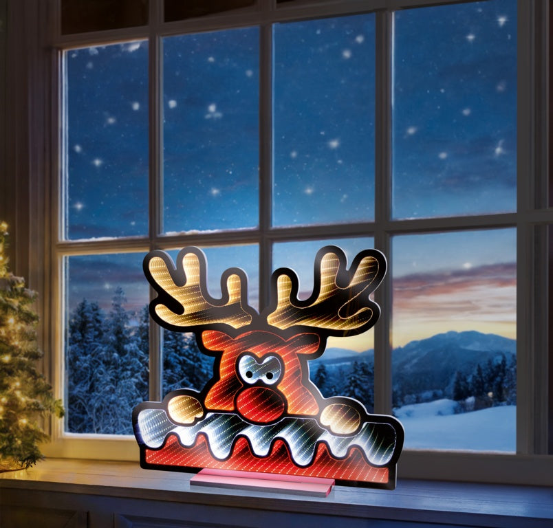 Premier Rudolph Coming Out The Chimney 40cm