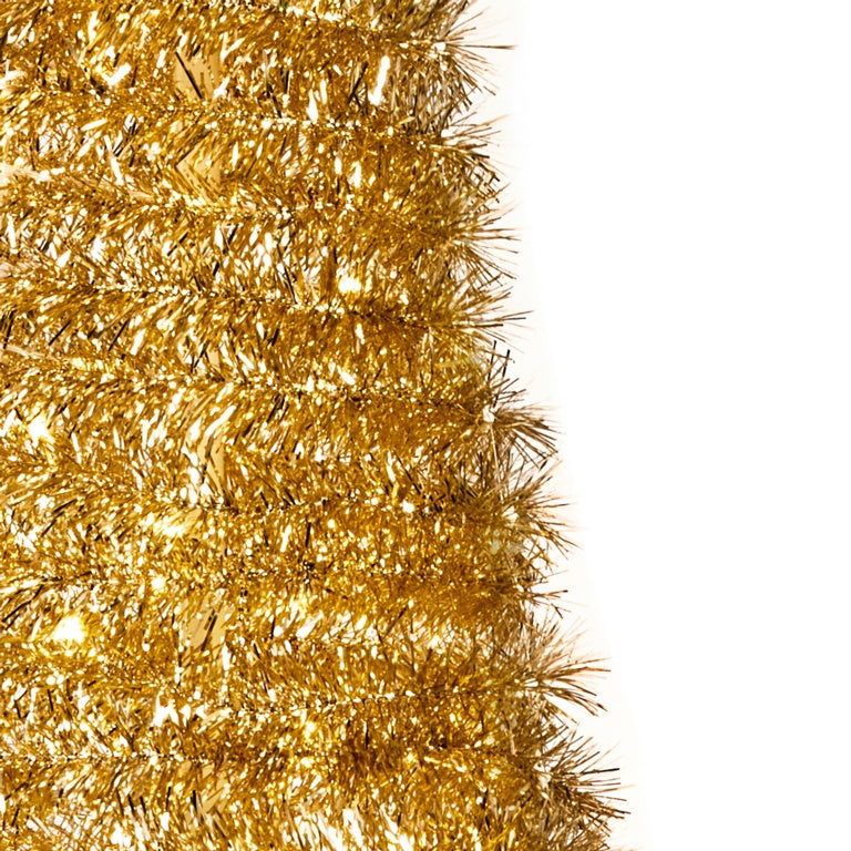 Premier Pre Lit Gold Pop Up Tree With Star 1.8m 180 LEDs