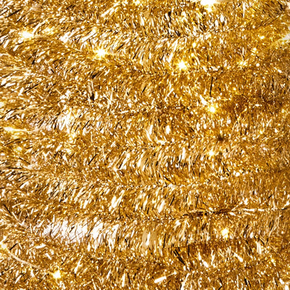 Premier Pre Lit Gold Pop Up Tree With Star 1.8m 180 LEDs
