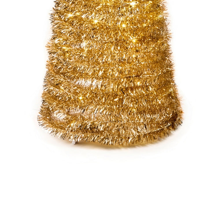 Premier Pre Lit Gold Pop Up Tree With Star 1.8m 180 LEDs