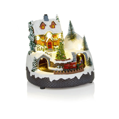Premier Lit Animated Village Scene 16cm Assorted Designs Available