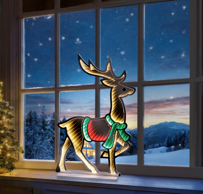 Premier Stag Wearing Xmas Jumper & Scarf 40cm
