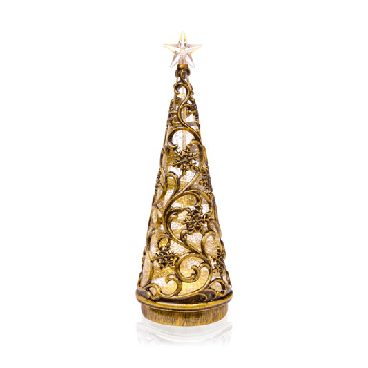 Premier Lit Antique Gold Tree Water Spinner 30cm