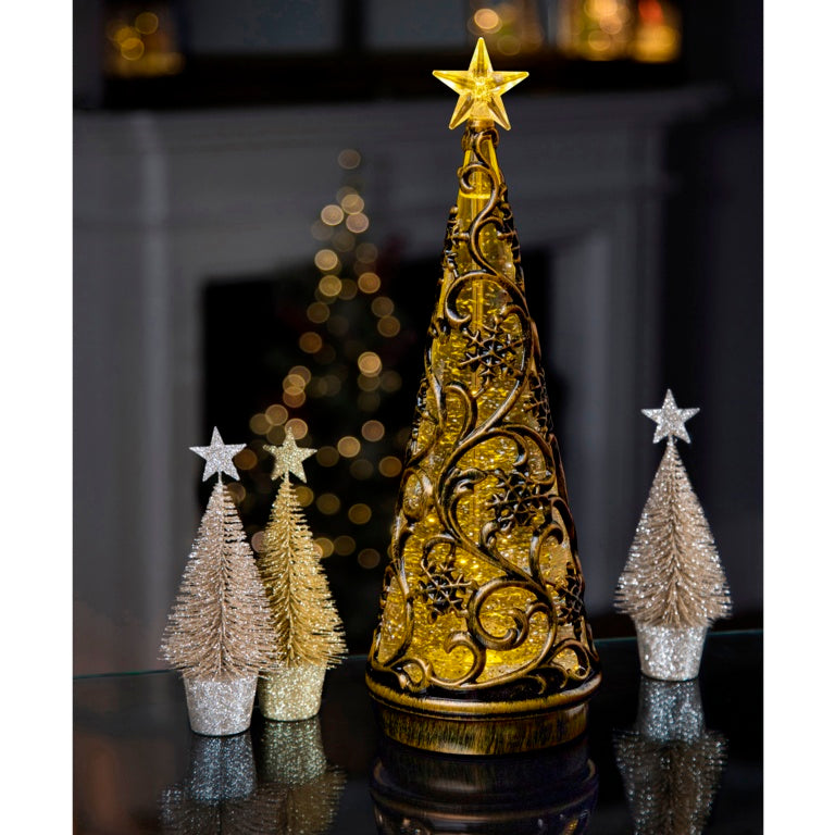 Premier Lit Antique Gold Tree Water Spinner 30cm
