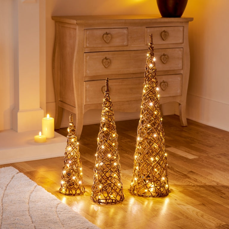 Premier Multi Act Lit Cones Set of 3 80cm