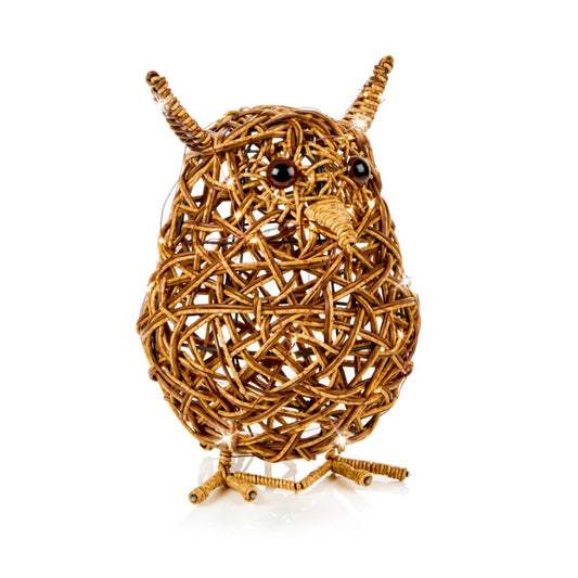 Premier Multi Action Lit Owl 28cm - 50 Warm White LEDs