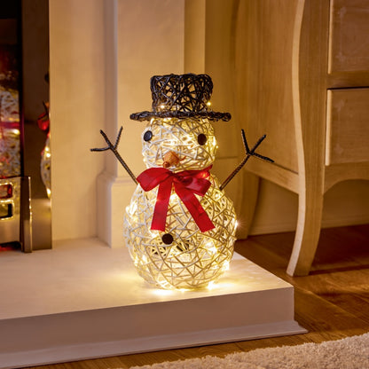 Premier Multi Action Lit Rattan Look Snow 39cm