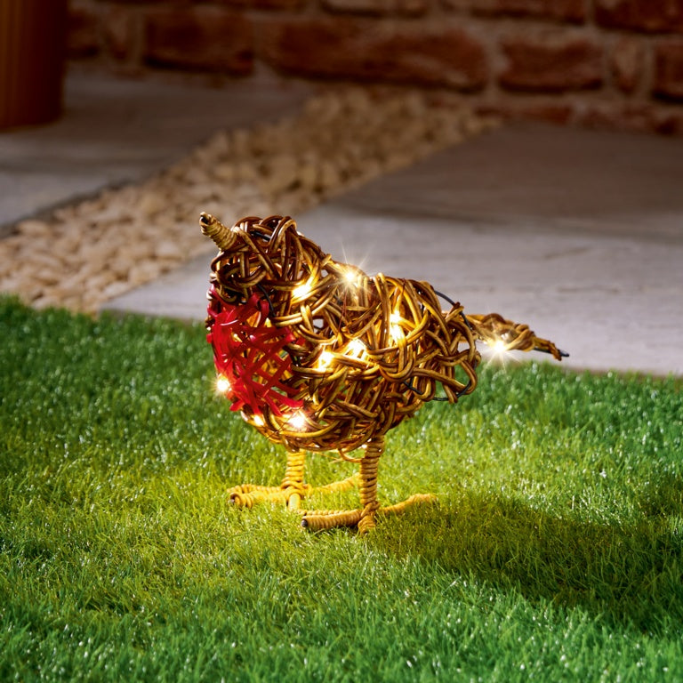 Premier Multi Action Lit Robin 30cm - 50 Warm White LEDs