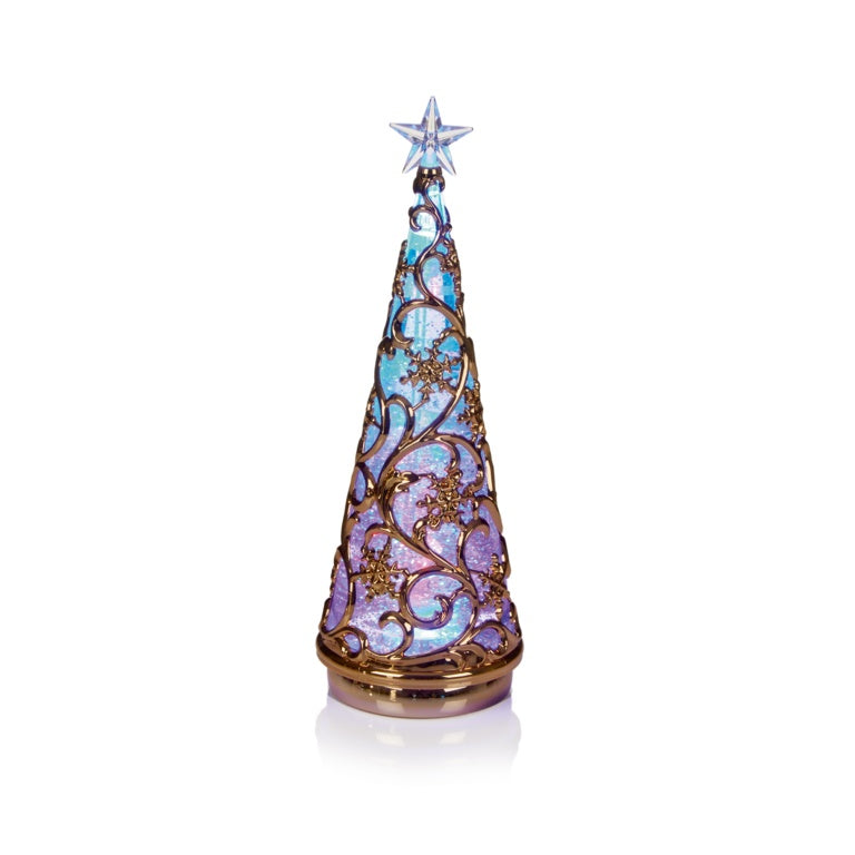 Premier Glitter Rose Gold Tree Water Spinner 30cm