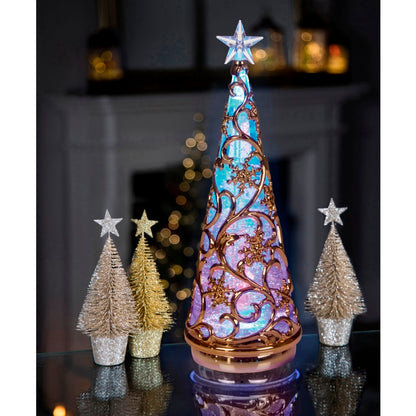 Premier Glitter Rose Gold Tree Water Spinner 30cm