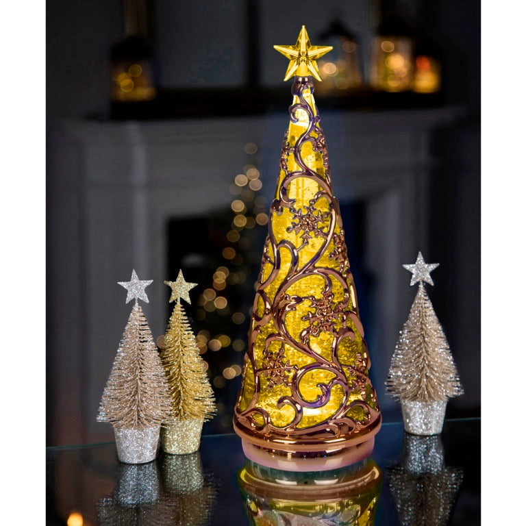 Premier Glitter Rose Gold Tree Water Spinner 30cm