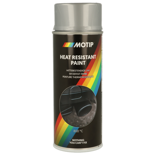 Motip Heat Resistant Paint 400ml Silver
