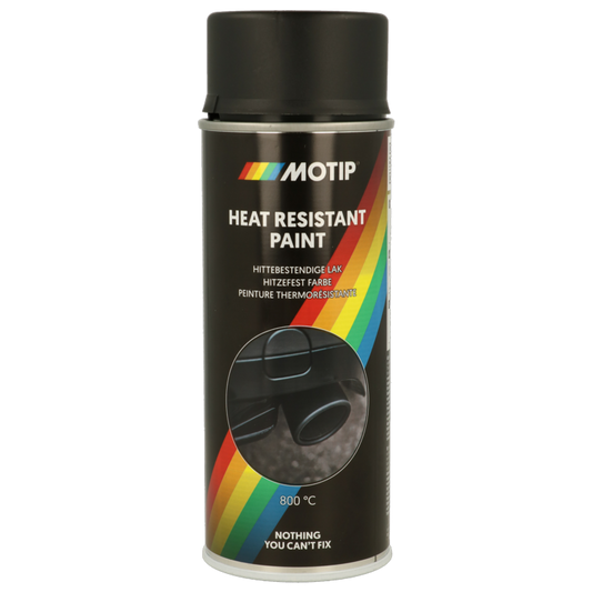 Motip Heat Resistant Paint 400ml Black