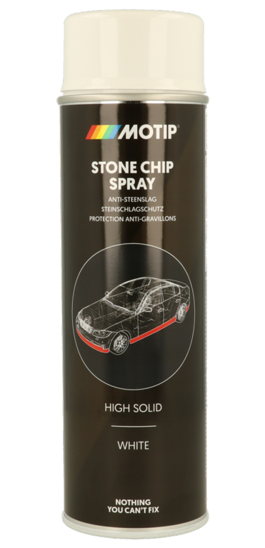 Motip Stone Chip Spray High Solid Black 500ml