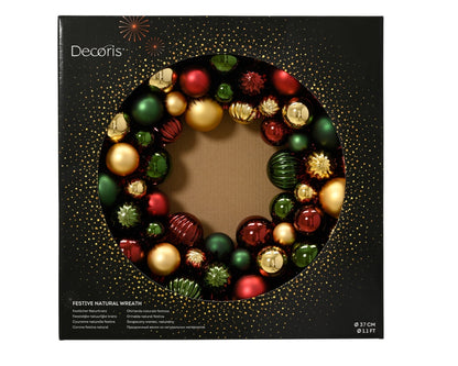 Kaemingk Wreath Polystyrene Multi Coloured 38cm