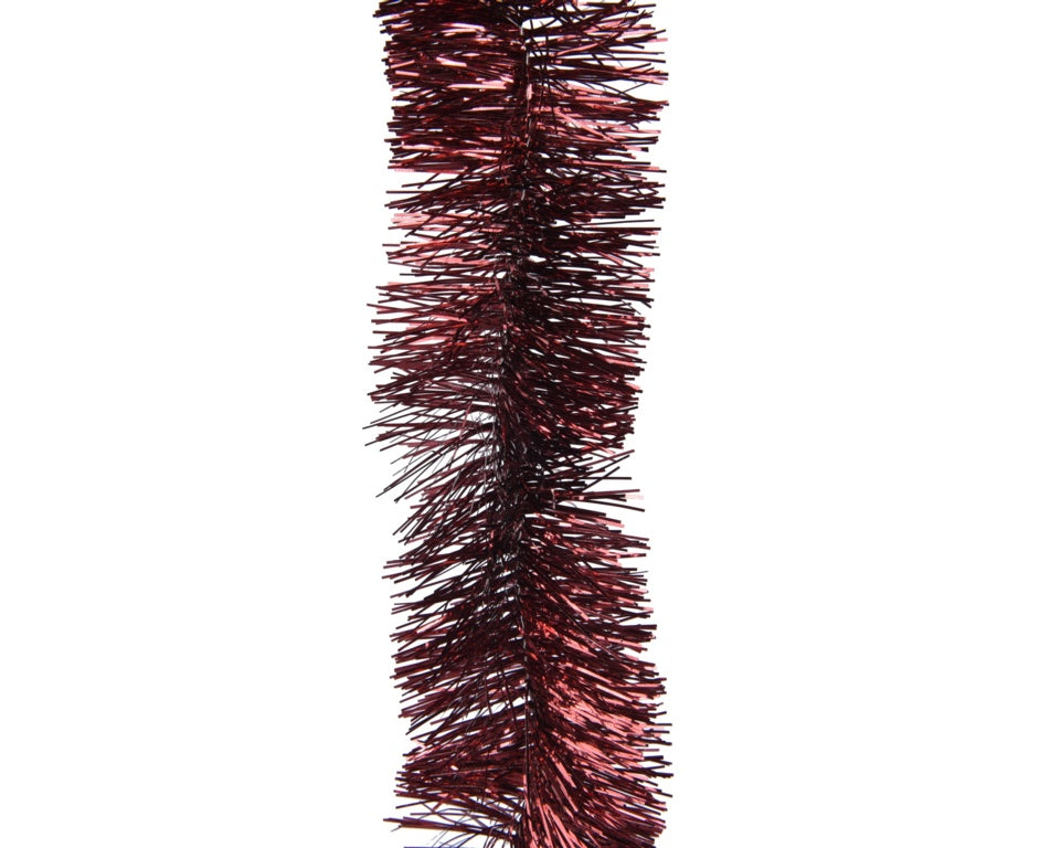 Kaemingk Tinsel Garland Oxblood 270cm