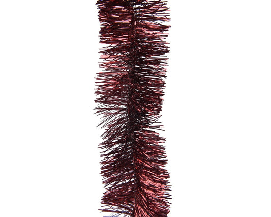 Kaemingk Tinsel Garland Oxblood 270cm