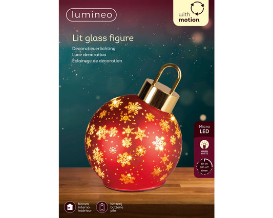 Kaemingk Micro LED Red Bauble 15 LED