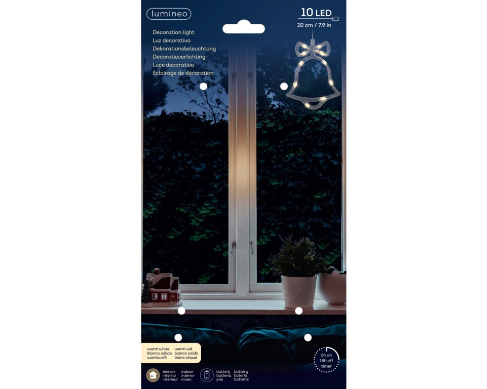 Kaemingk Micro Led Window Light 10 LEDs Transparent/Warm White