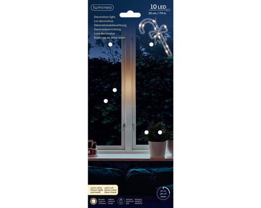 Kaemingk Micro LED Window Light 10 LEDs Transparent/Warm White