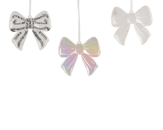Kaemingk Transparent Bow Polystyrene H9cm