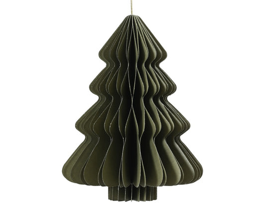 Kaemingk Tree Paper Green H15cm