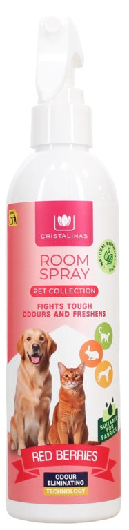 Cristalinas Pet Room Spray 250ml Red Berries