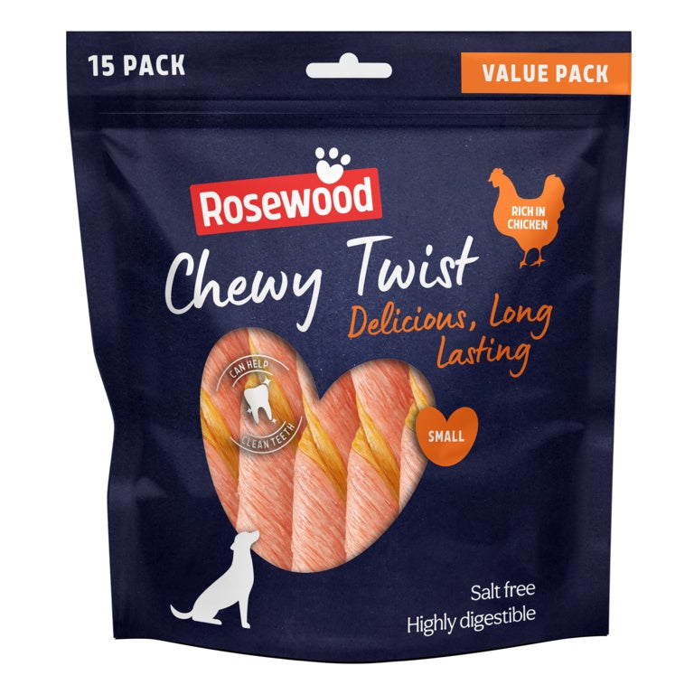 ROSEWOOD Chewy Twist Value Pack 15 Piece 345g
