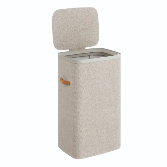 Blue Casa Single Laundry Basket 50L Beige