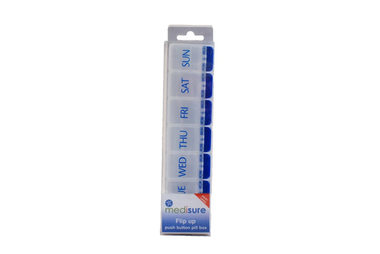 Medisure Flip Up Push Button Pill Box