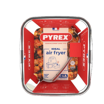 Pyrex Air Fryer Square Glass Dish Single