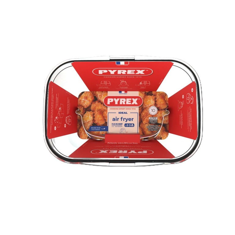 Pyrex Air Fryer Rectangular Glass Dish Dual