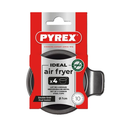 Pyrex Air Fryer Metal Muffin Cup Pack 4