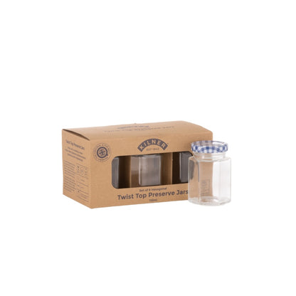 Kilner Hex Twist Top Jars Set 6 110ml