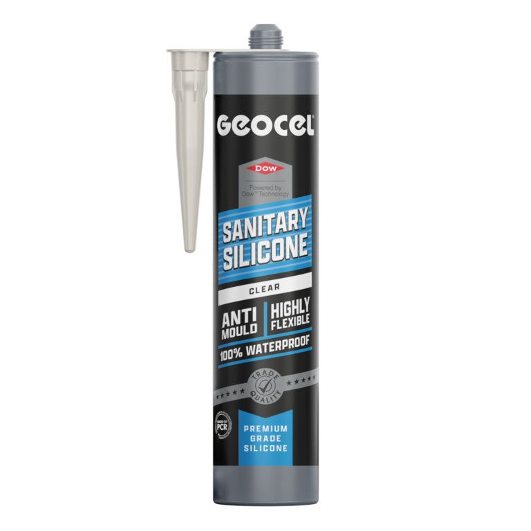 Geocel Sanitary Silicone 300ml Clear