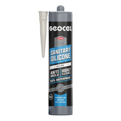 Geocel Sanitary Silicone 300ml Clear