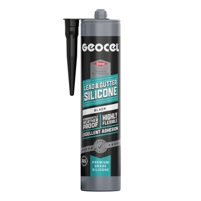 Geocel Lead & Gutter Silicone 300ml Black