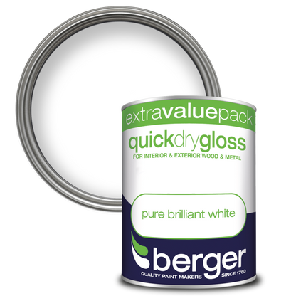 Berger Quick Dry Gloss 1.25L White