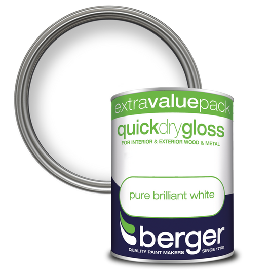 Berger Quick Dry Gloss 1.25L White