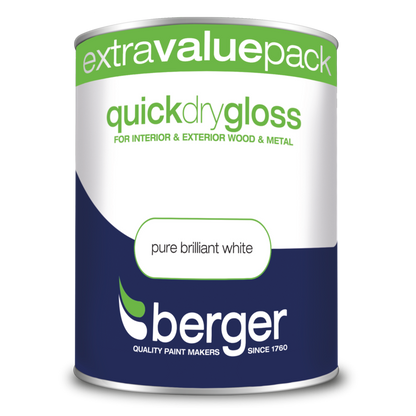 Berger Quick Dry Gloss 1.25L White