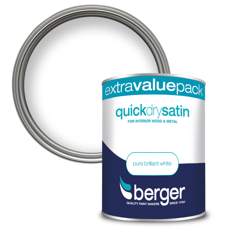 Berger Quick Dry Satin 1.25L White