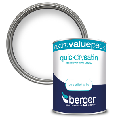 Berger Quick Dry Satin 1.25L White